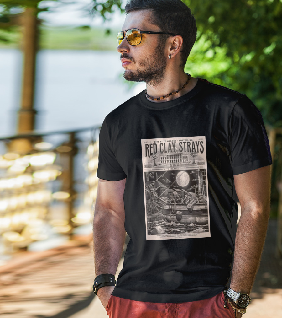 Red Clay Strays August 1 2026 TD Garden Live Boston MA With The Revivalists T-Shirt