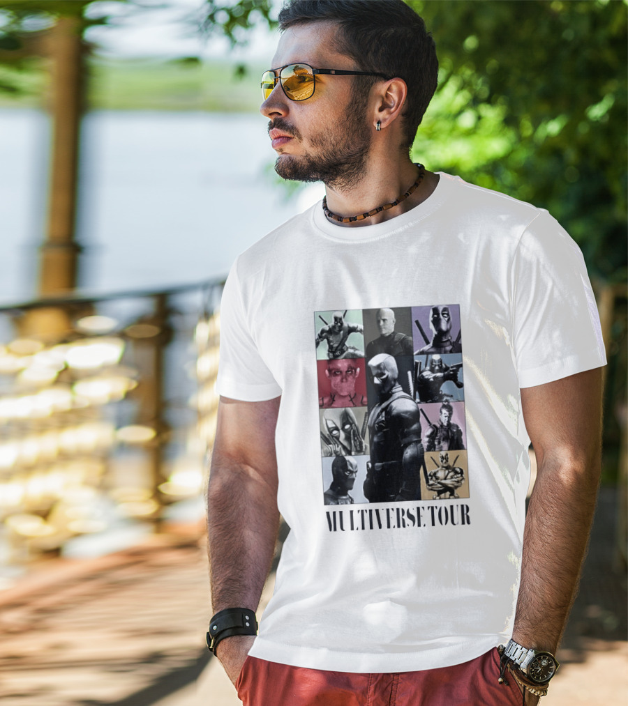 Deadpool Multiverse Tour Marvel Ryan Reynolds T-Shirt