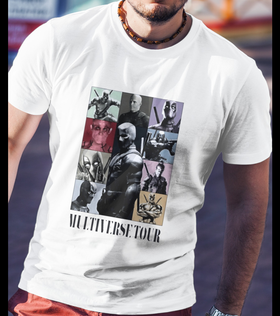 Deadpool Multiverse Tour Marvel Ryan Reynolds T-Shirt