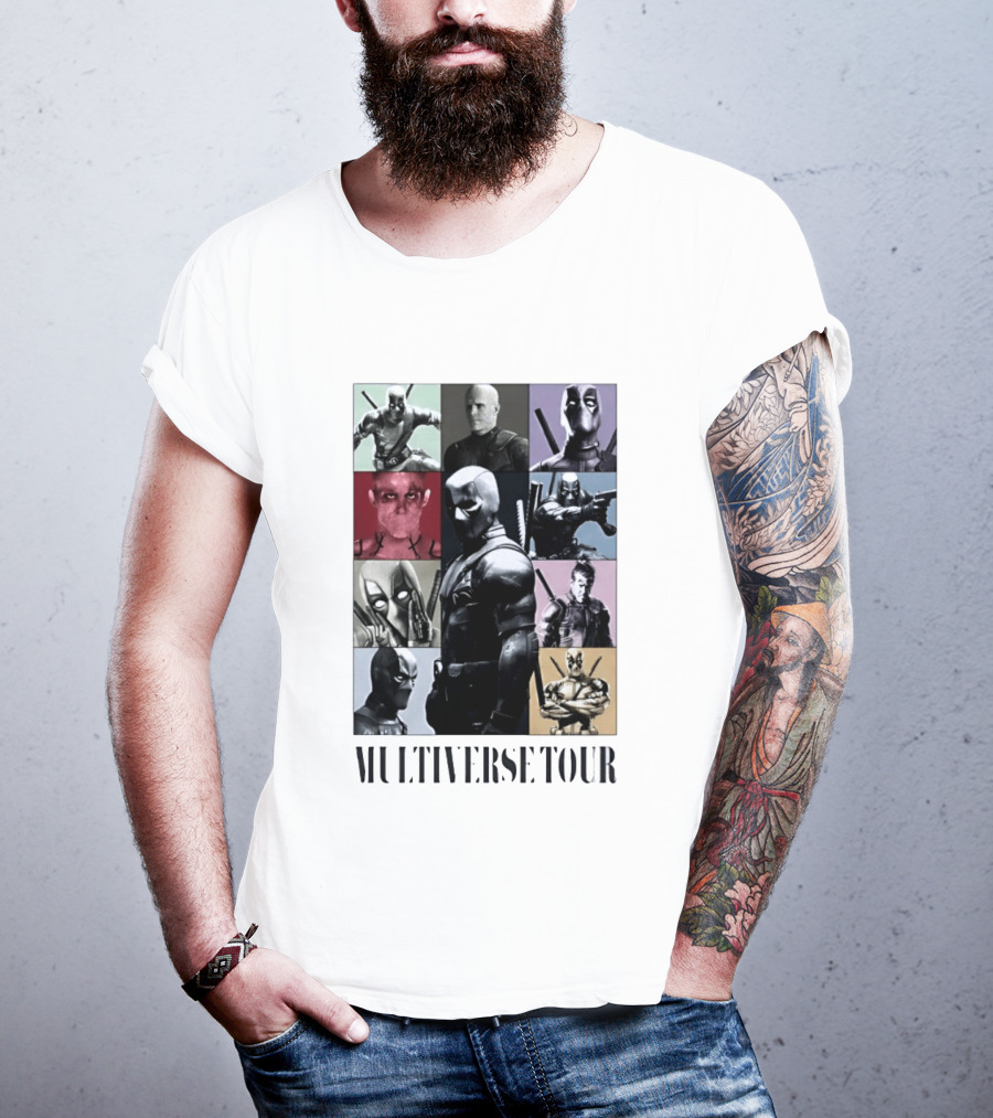 Deadpool Multiverse Tour Marvel Ryan Reynolds T-Shirt