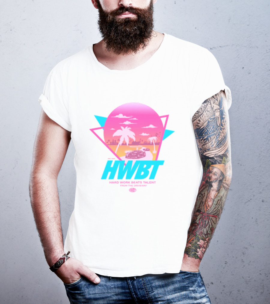 HWBT Miami Dreams Sunset Drive Neon T-Shirt