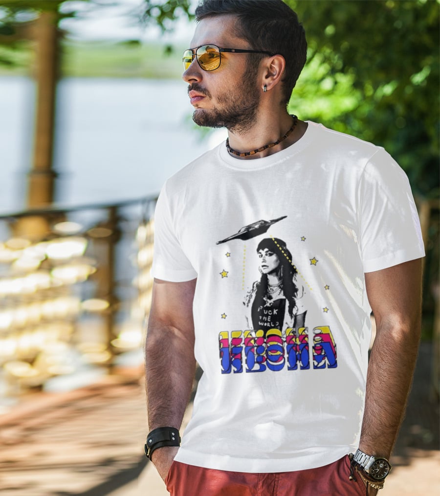 Kesha UFO Space Stars Tie Dye T-Shirt