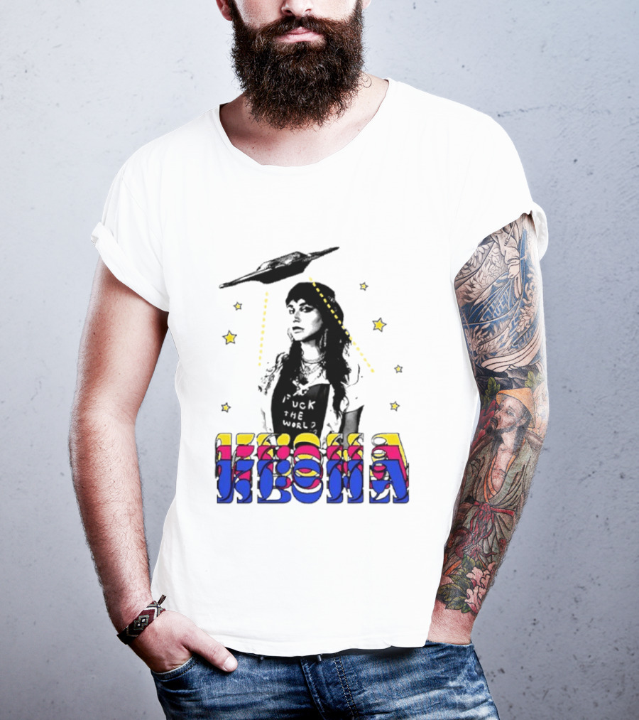 Kesha UFO Space Stars Tie Dye T-Shirt