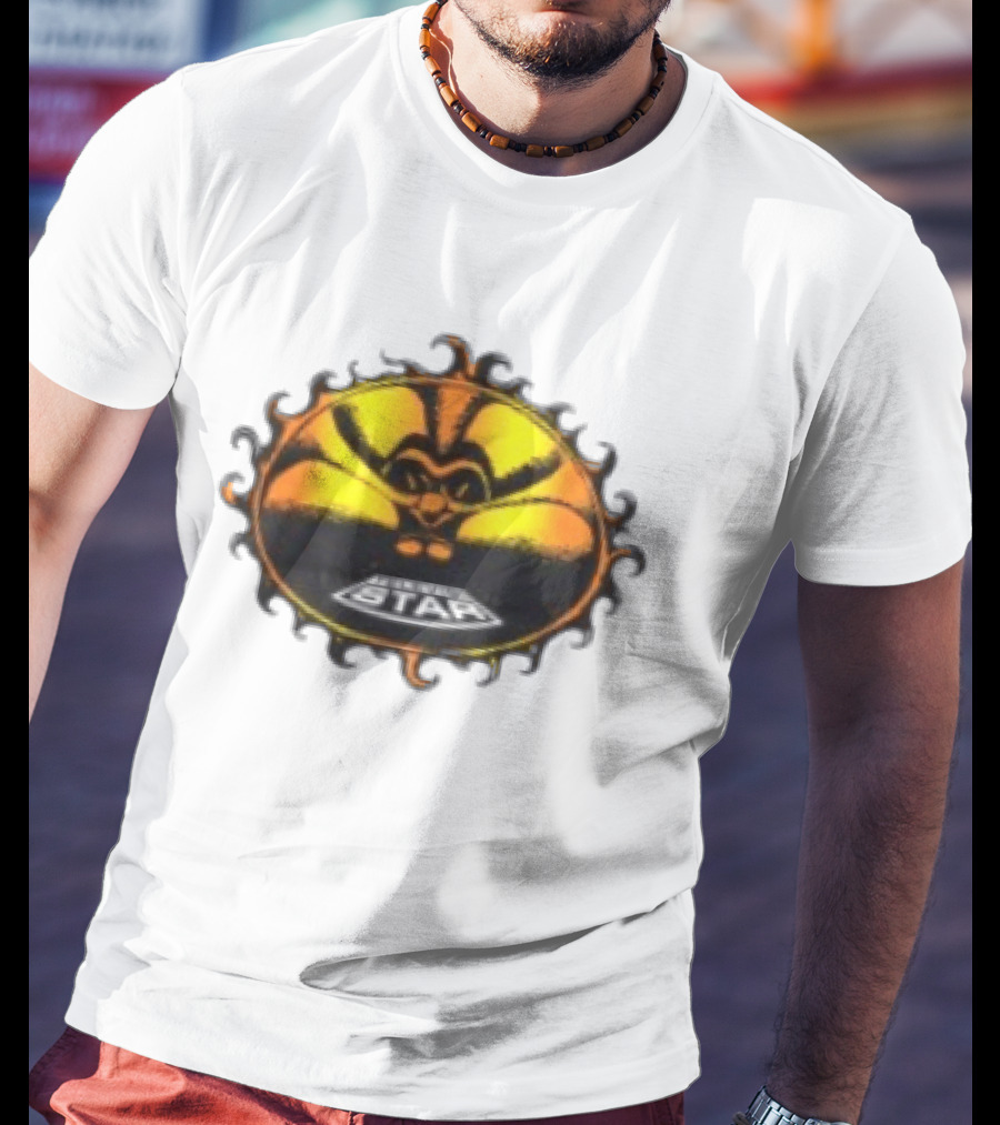 Televisi Star Catalog Store Heatwave Sun Logo White T-Shirt