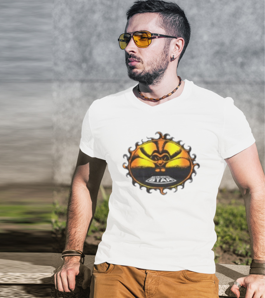 Televisi Star Catalog Store Heatwave Sun Logo White T-Shirt