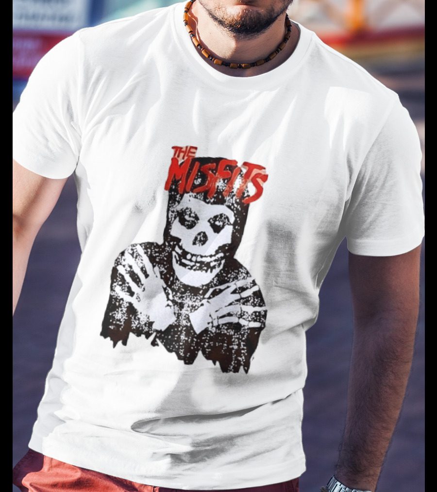 The Misfits Crimson Ghost Skull Punk Rock T-Shirt