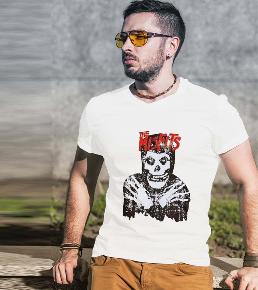 The Misfits Crimson Ghost Skull Punk Rock T-Shirt