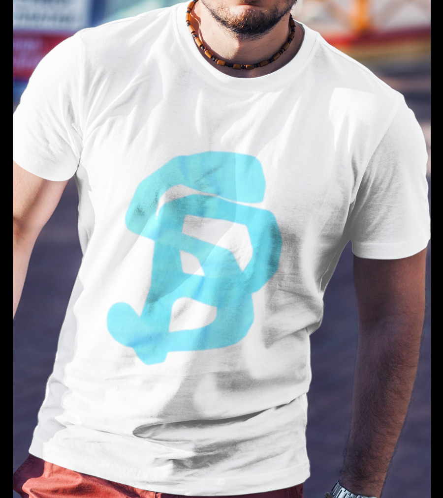 Wolee Store Classic Saintp Light Blue Monogram S P T-Shirt