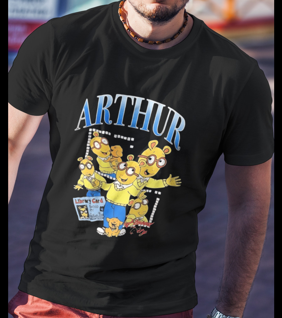 Arthur Read And Pal Library Card Elwood City PBS Kids T-Shirt