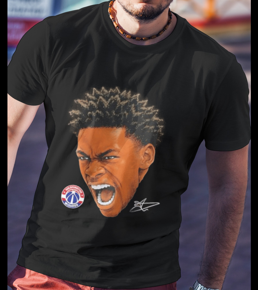 Bilal Coulibaly Washington Wizards NBA Big Face Player T-Shirt