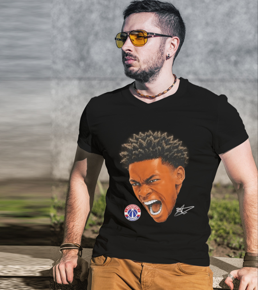 Bilal Coulibaly Washington Wizards NBA Big Face Player T-Shirt