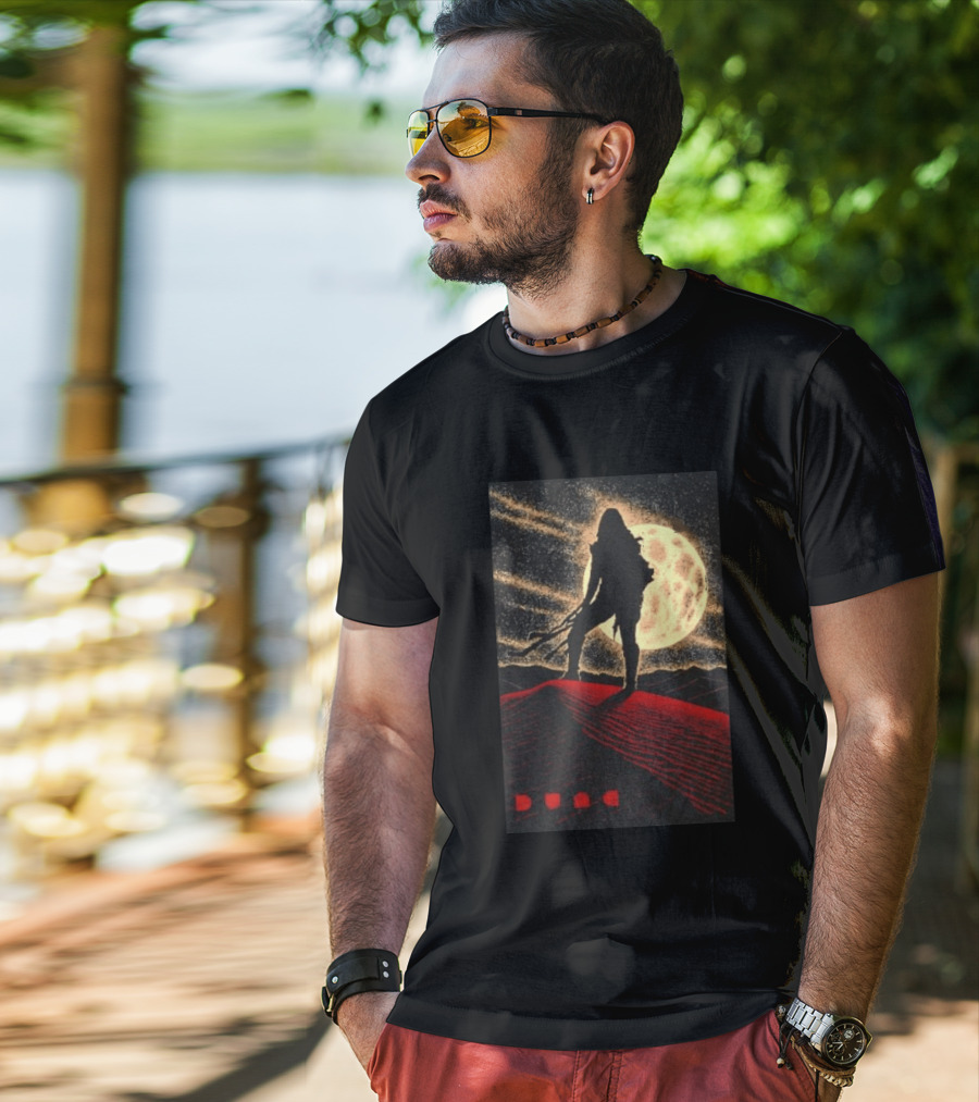 Paul Atreides Dune Arrakis Desert Moon Scene T-Shirt