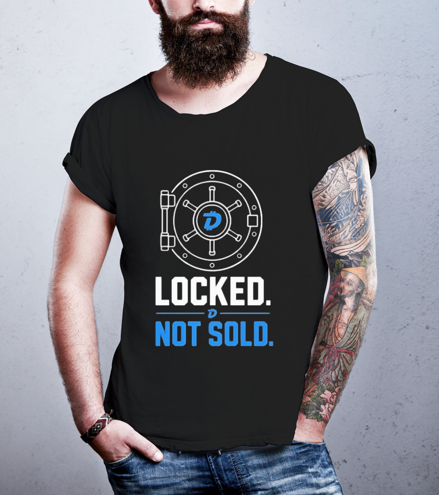 Digibyte Cryptocurrency Vault Locked Not Sold T-Shirt