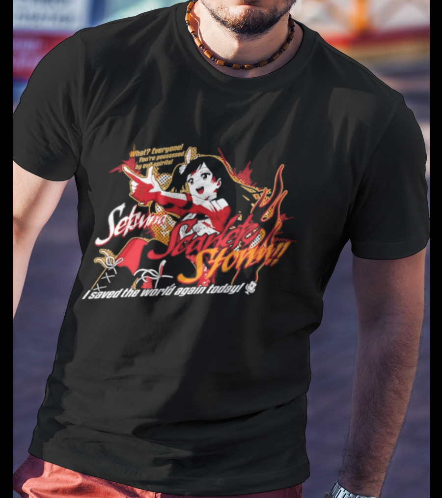 Setsuna Yuki Scarlet Storm What Everyone You Are Possessed By Evil Spirits T-Shirt