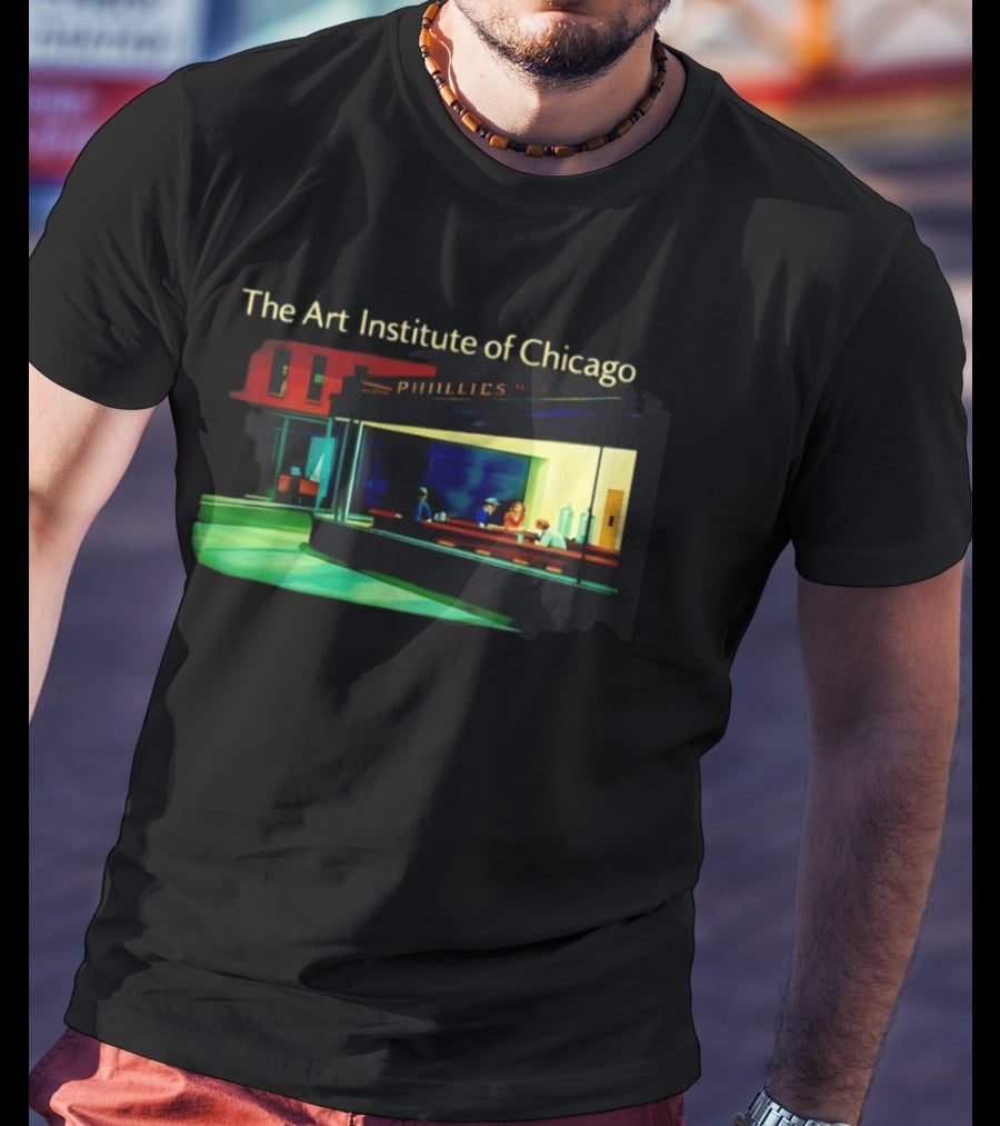 The Art Institute Of Chicago Nighthawks Phillies T-Shirt