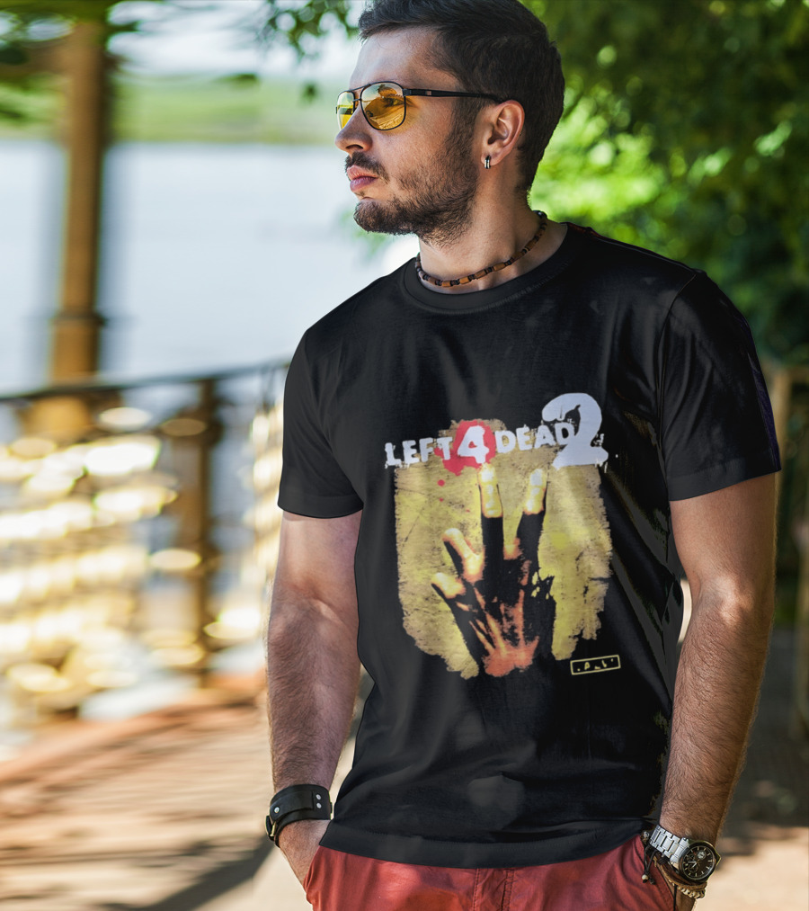 Left 4 Dead 2 Zombie Hand Valve Video Game Survival T-Shirt