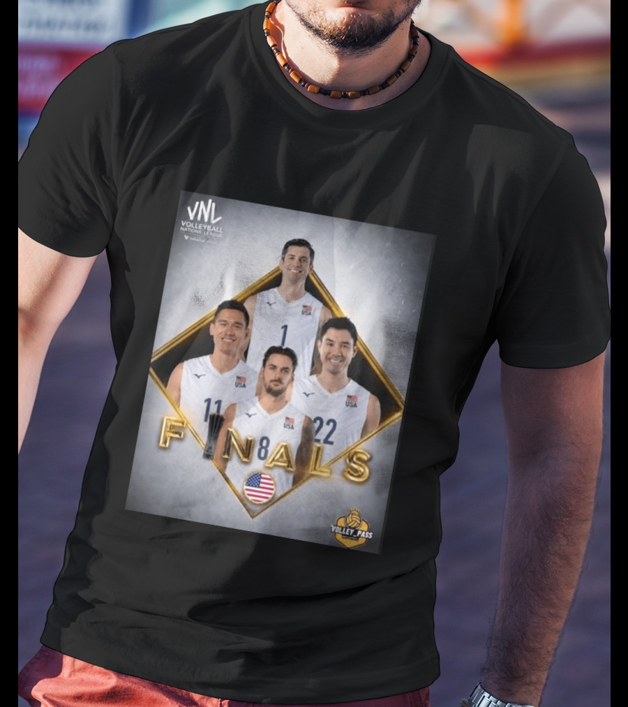 VNL Volleyball Nations League USA Finals 2026 Volley Pass T-Shirt