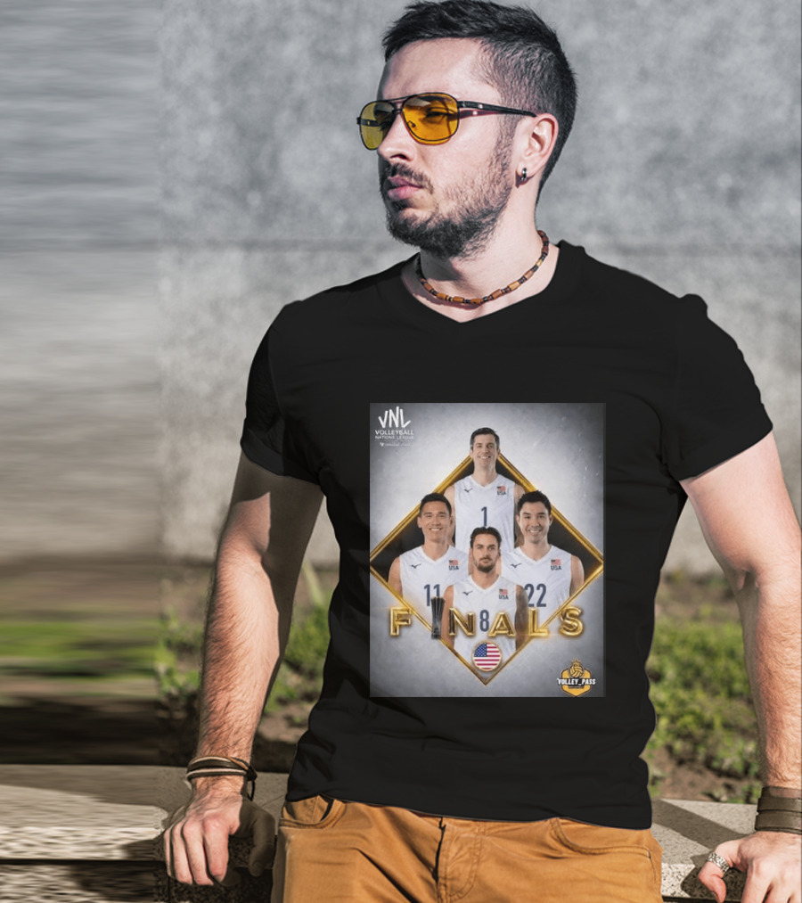 VNL Volleyball Nations League USA Finals 2026 Volley Pass T-Shirt