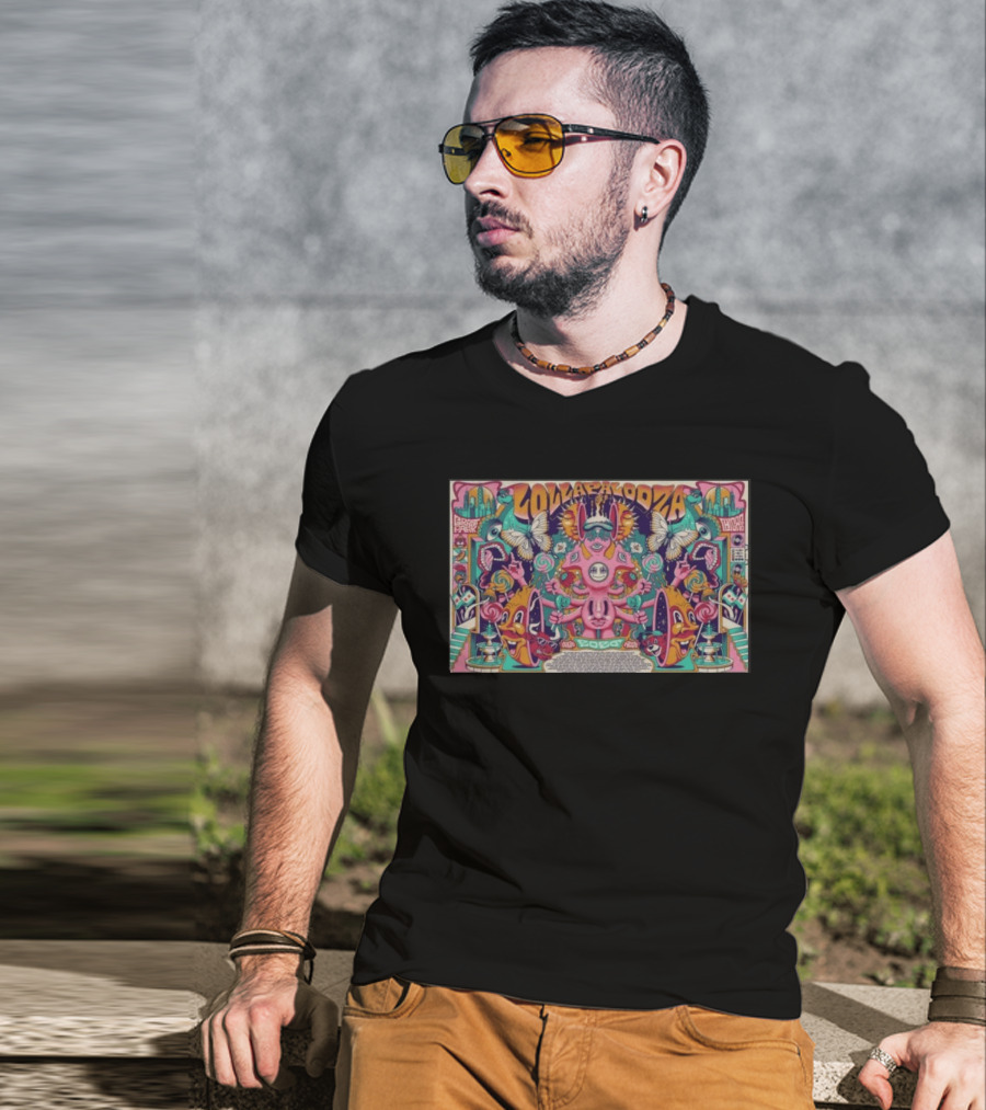 Lollapalooza Grant Park Chicago 08.02.2026 Butterflies Psychedelic T-Shirt