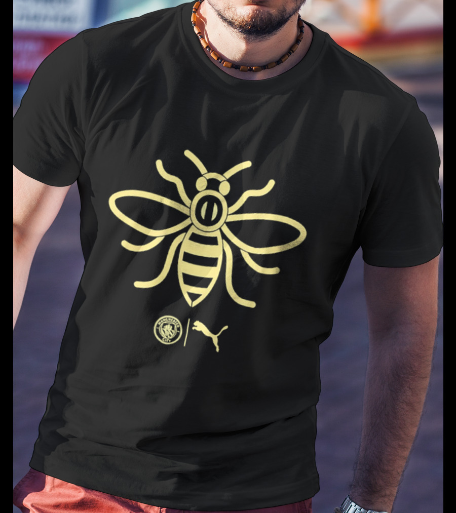 Manchester City Premier League Bee Puma Collaboration T-Shirt