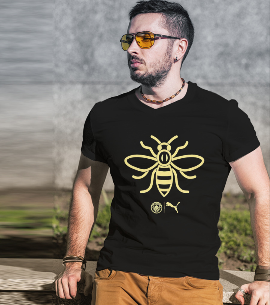 Manchester City Premier League Bee Puma Collaboration T-Shirt