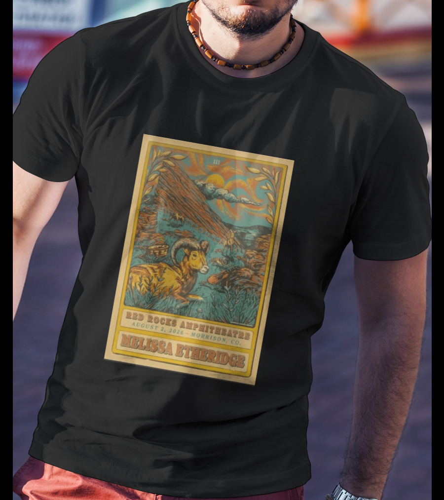Melissa Etheridge Red Rocks Amphitheatre Morrison CO August 2 2026 T-Shirt