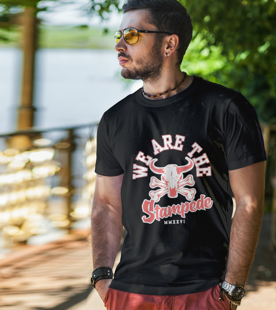 We Are The Stampede Bull Skull MMXXVI Team Spirit T-Shirt