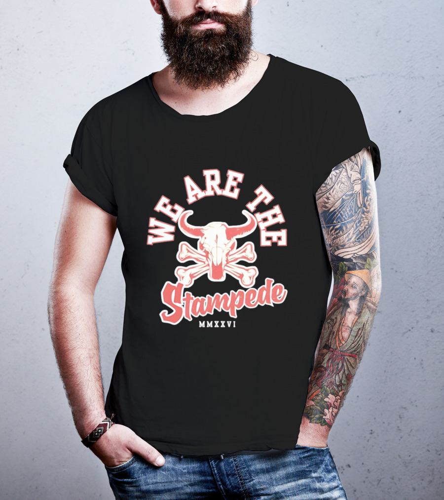 We Are The Stampede Bull Skull MMXXVI Team Spirit T-Shirt