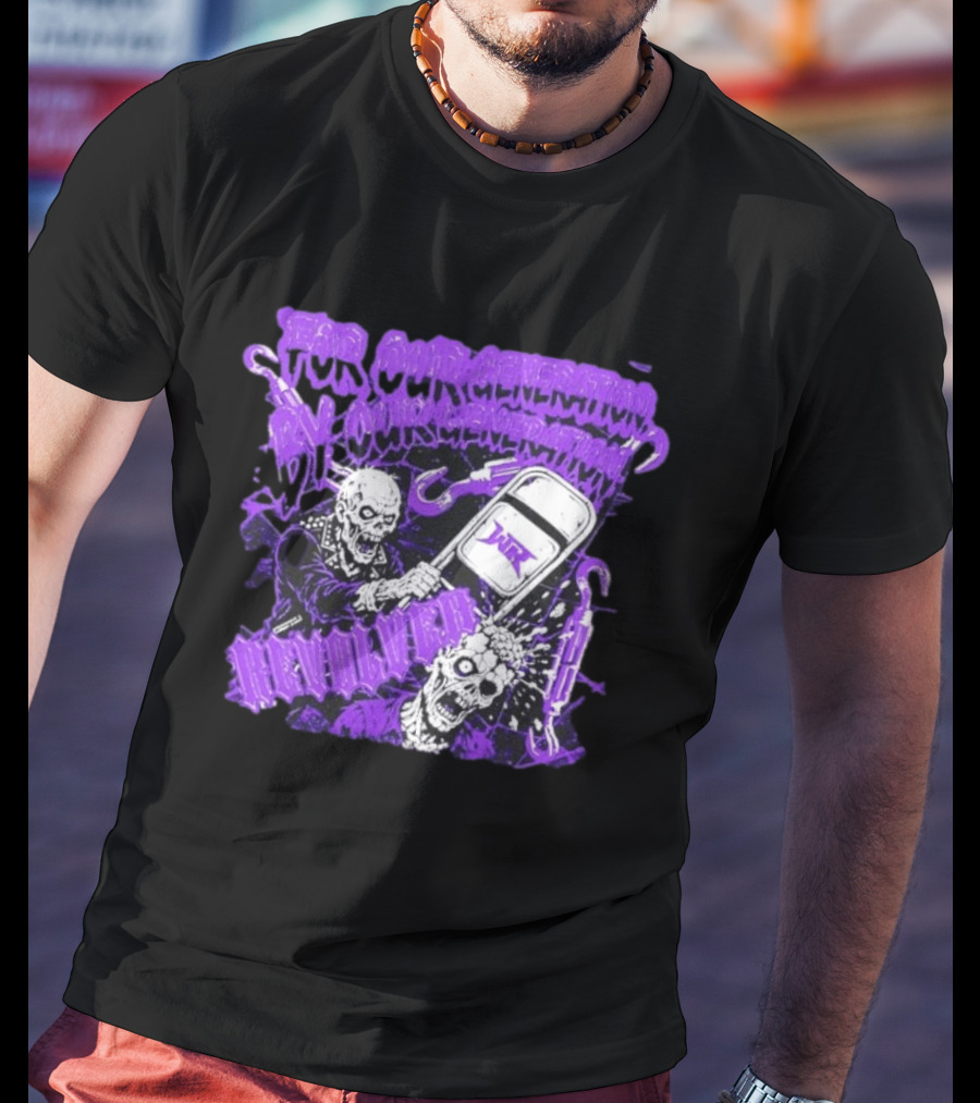 Wrestling Revolver For Our Generation Skeletons Purple T-Shirt