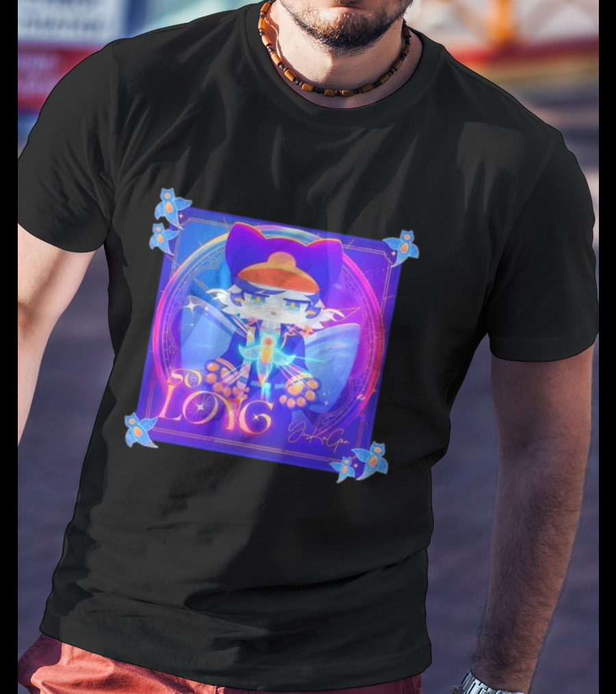 So Long YonKaGor Vibrant Anime Cat With Butterfly Aura T-Shirt