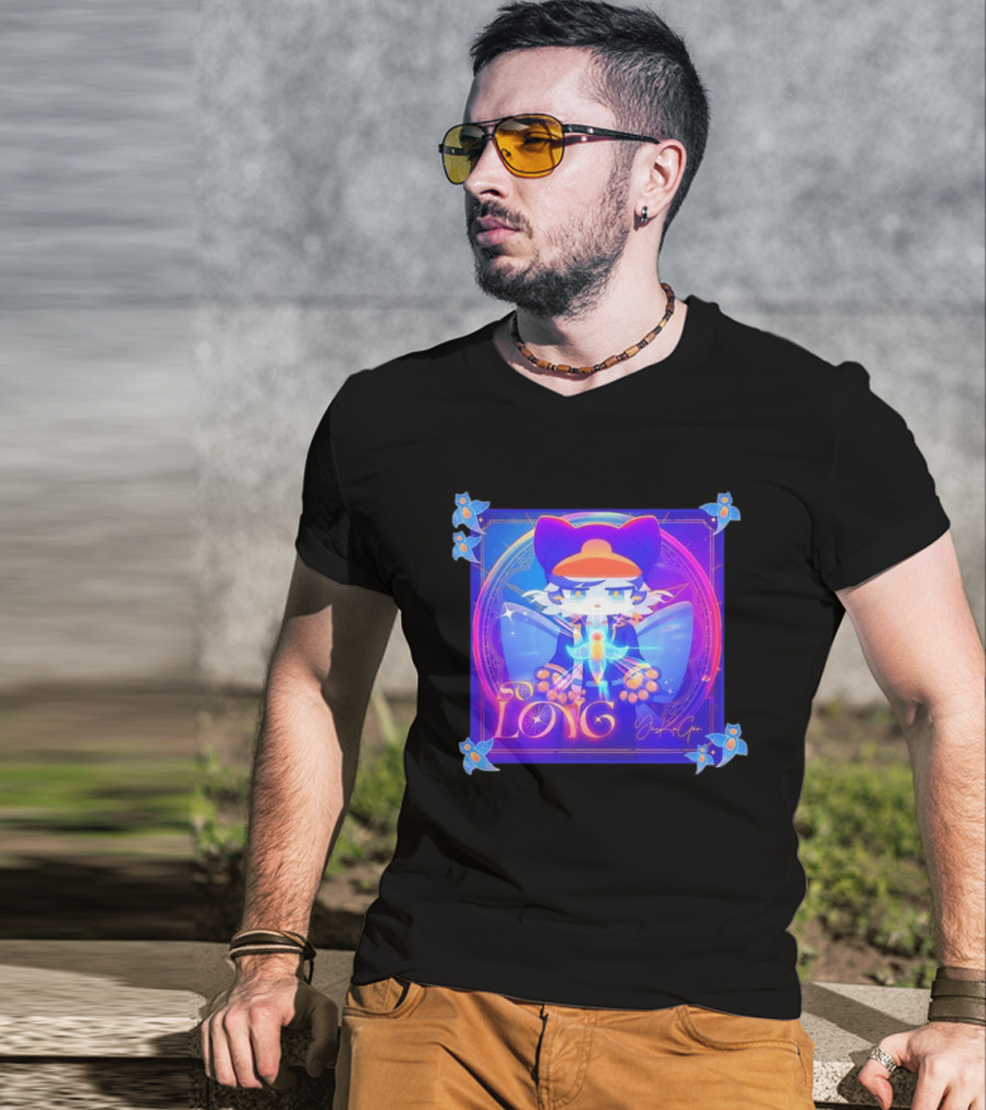 So Long YonKaGor Vibrant Anime Cat With Butterfly Aura T-Shirt