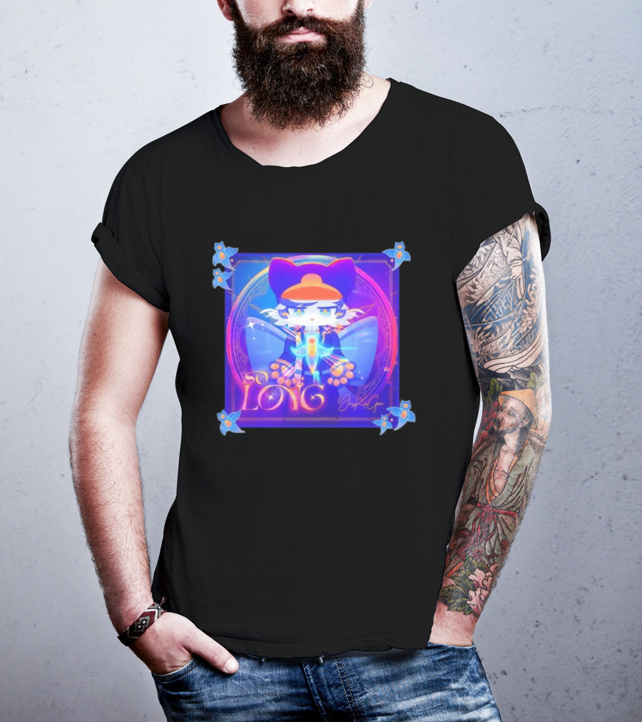 So Long YonKaGor Vibrant Anime Cat With Butterfly Aura T-Shirt