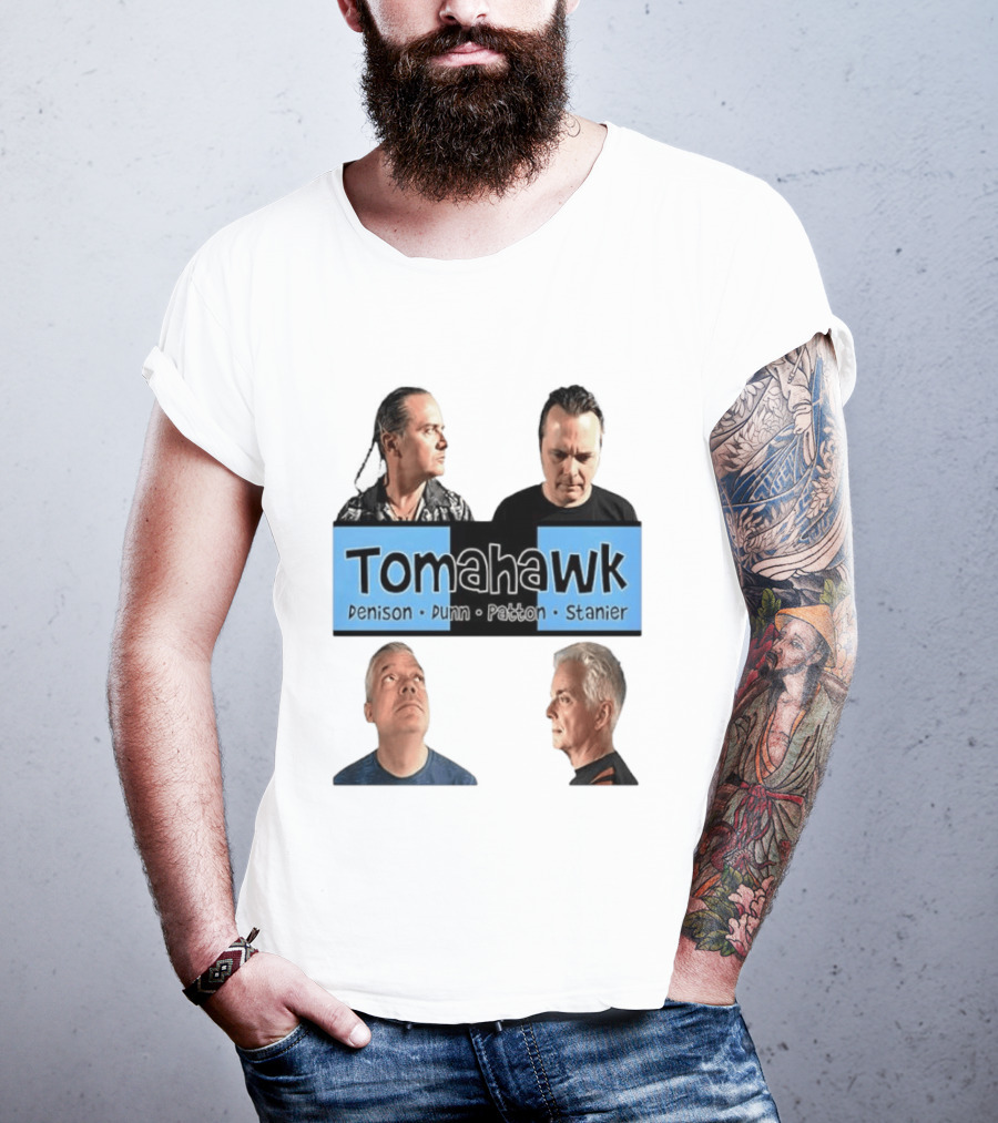Tomahawk Denison Dunn Patton Stanier Band Members Portraits T-Shirt