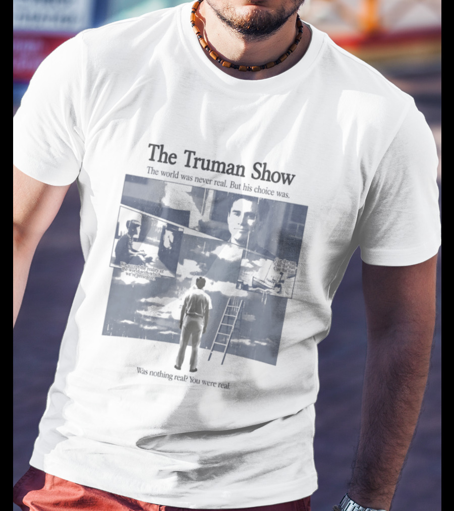 The Truman Show Jim Carrey "Welcome To The Real World" 90s Movies T-Shirt