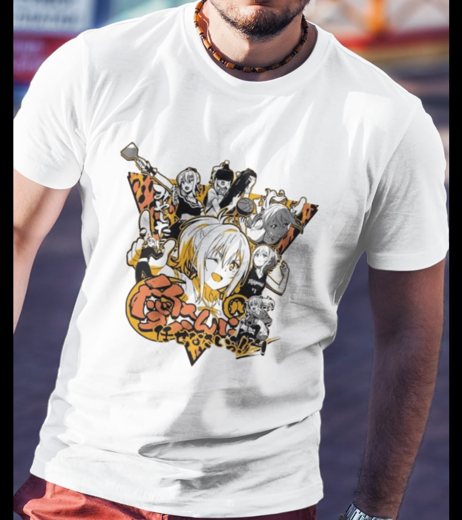 Ai Miyashita Love Live Nijigasaki High School Idol Club Character Collage With Japanese T-Shirt