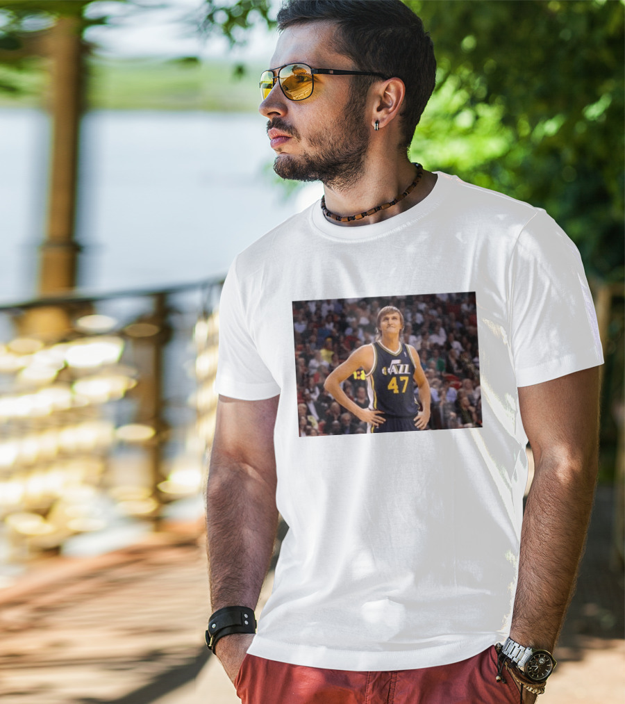 Andrei Kirilenko No. 47 AK 47 Utah Jazz Classic NBA Basketball T-Shirt