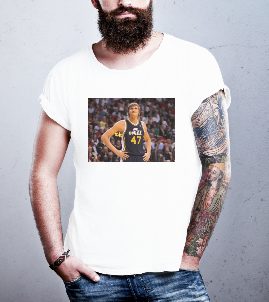 Andrei Kirilenko No. 47 AK 47 Utah Jazz Classic NBA Basketball T-Shirt