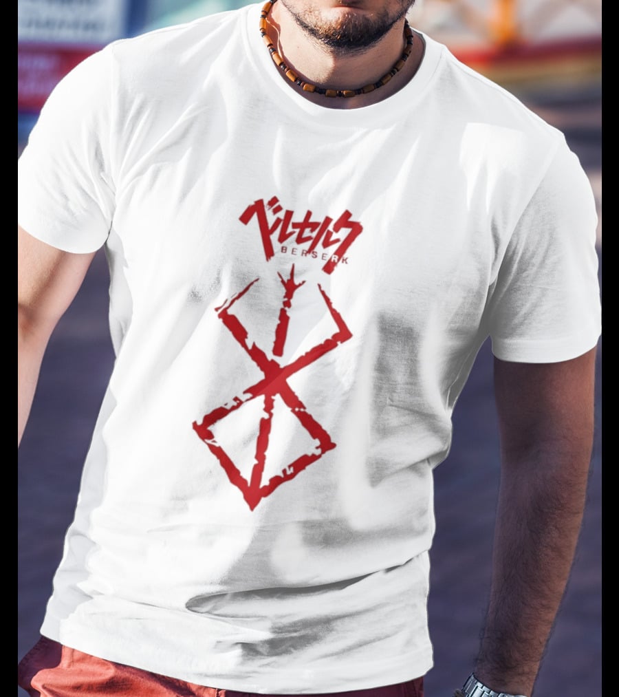 Berserk Sacrifice Symbol Red Japanese Text Anime Series T-Shirt