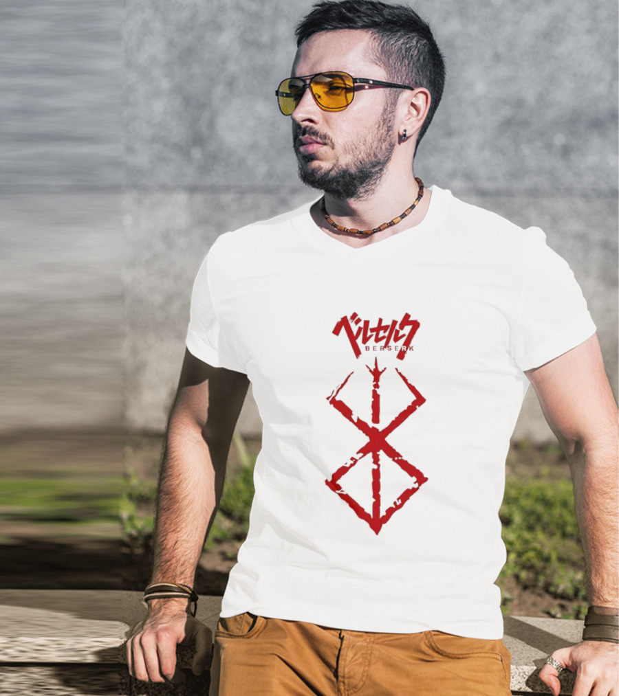 Berserk Sacrifice Symbol Red Japanese Text Anime Series T-Shirt