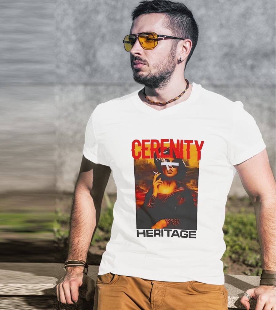 Cerenity Heritage Mona Lisa Smoking T-Shirt