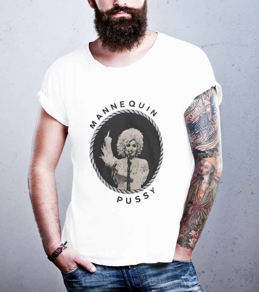 Mannequin Pussy Dolly Parton Country Music Finger T-Shirt