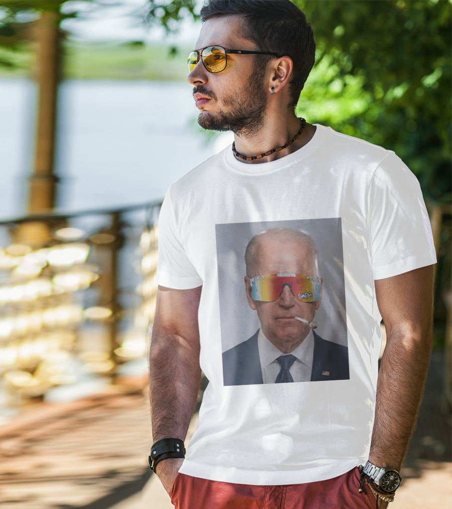 Joe Biden Pit Viper Sunglasses Smoking Pipe President T-Shirt