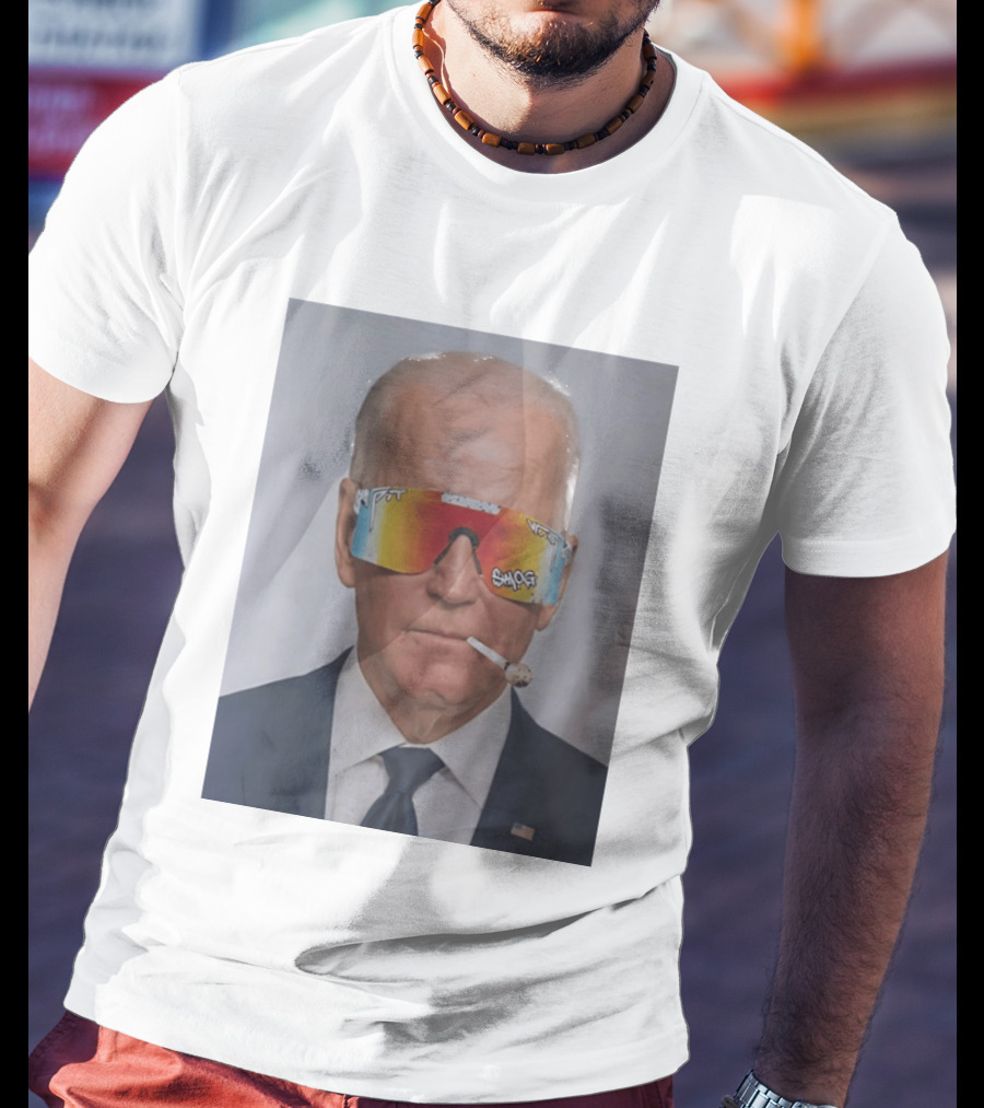 Joe Biden Pit Viper Sunglasses Smoking Pipe President T-Shirt