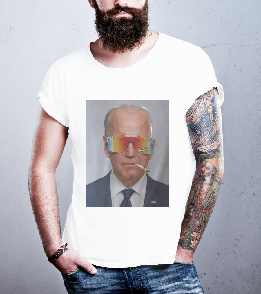 Joe Biden Pit Viper Sunglasses Smoking Pipe President T-Shirt