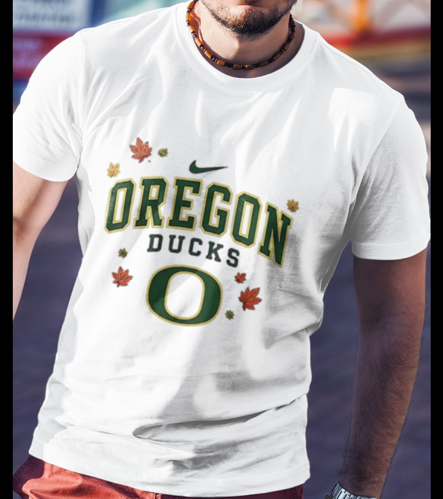 Oregon Ducks Nike Fall Leaves T-Shirt