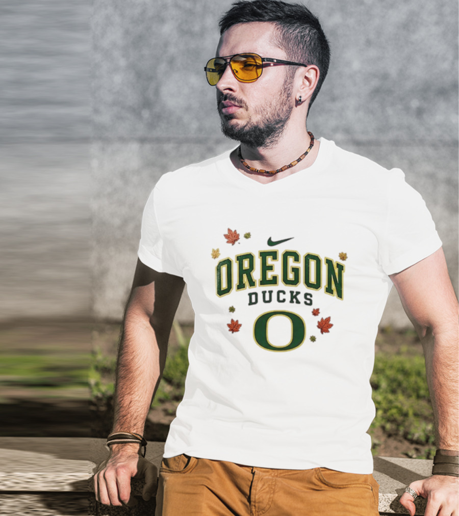 Oregon Ducks Nike Fall Leaves T-Shirt