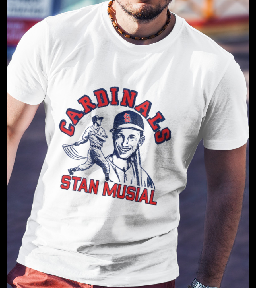 St Louis Cardinals Stan Musial Baseball Legend T-Shirt