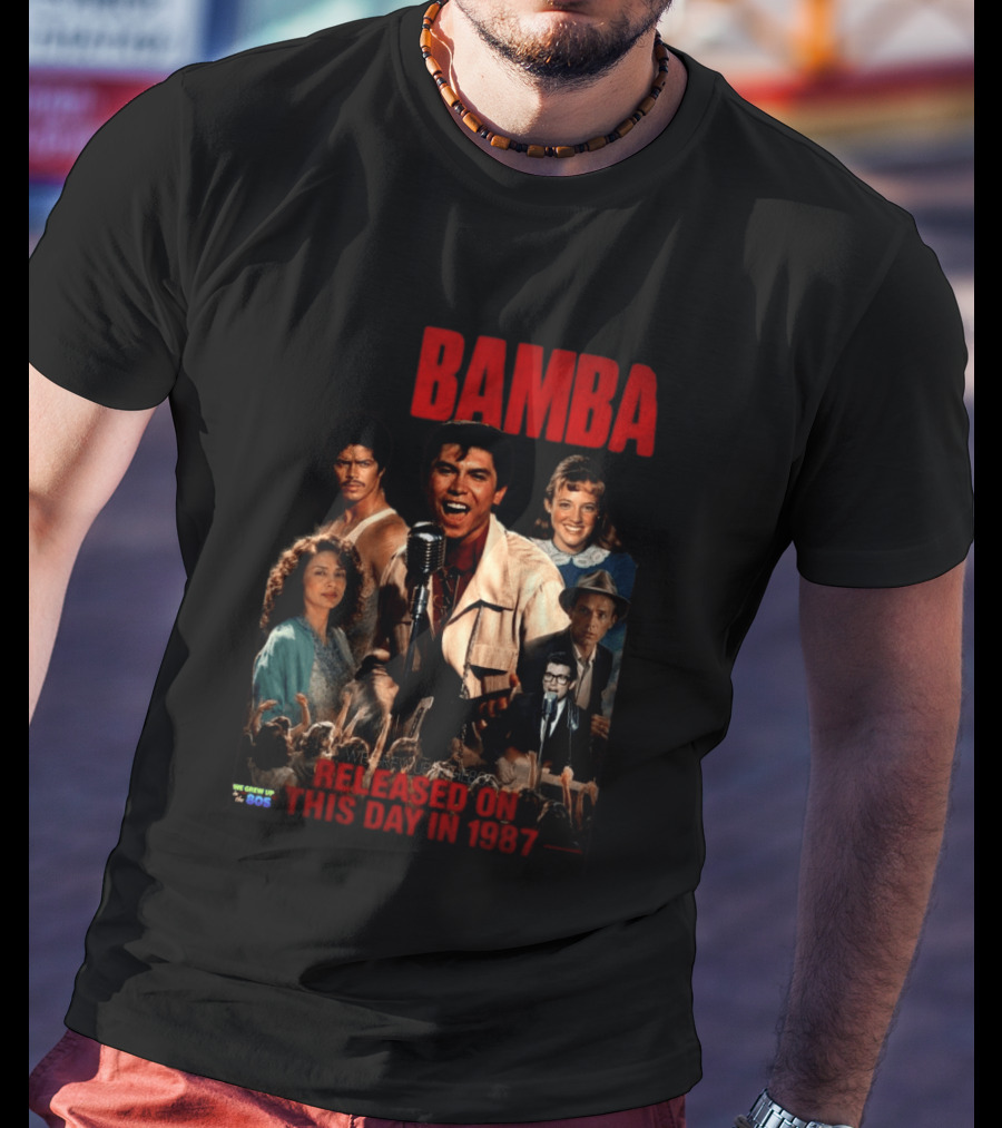 Bamba Released On This Day In 1987 80s Movie T-Shirt