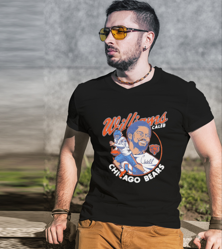 Williams Caleb Chicago Bears Football Player Bears T-Shirt