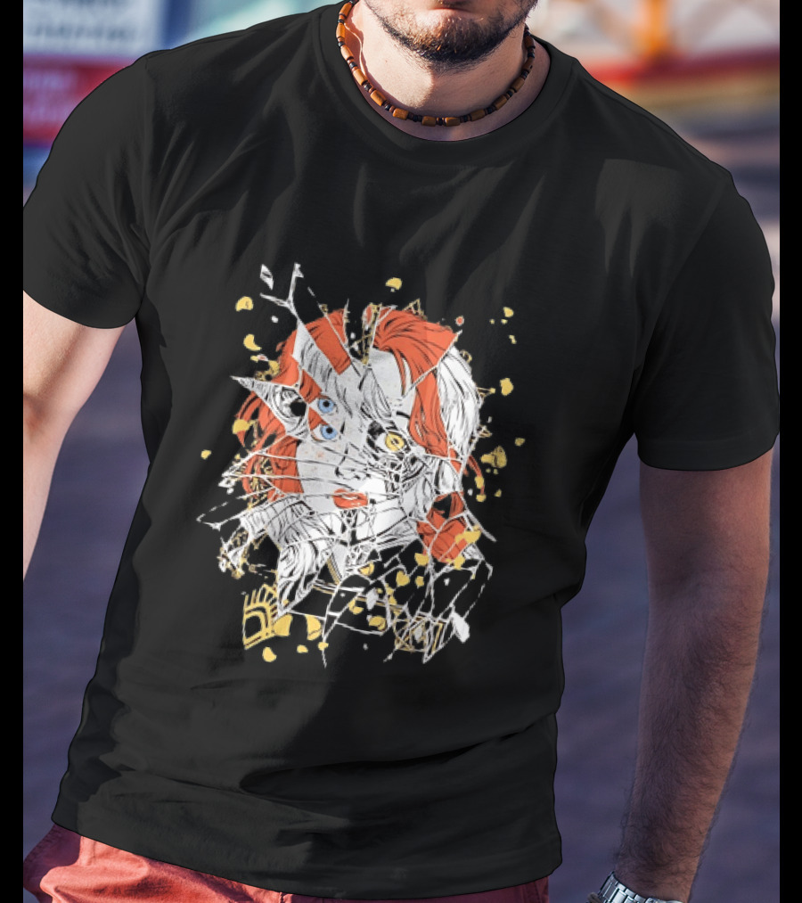 Chucky Shattered Glass Child's Play Horror T-Shirt